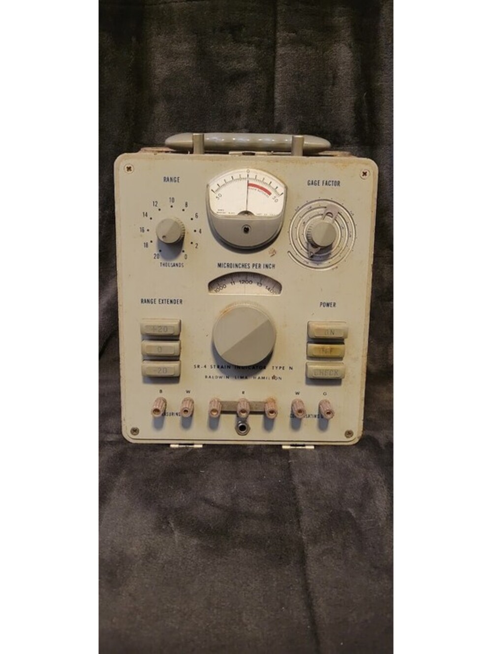 Vintage Baldwin Lima Hamilton Corporation Strain Indicator Type N Instrument